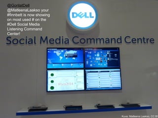 Kuva: Matleena Laakso, CC BY
@GorilatDell
@MatleenaLaakso your
#finnbett is now showing
on most used # on the
#Dell Social...
