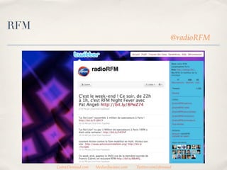 RFM
                                                                 @radioRFM




      CedricDeniaud.com   MediasSociaux.com   Twitter.com/cdeniaud
 