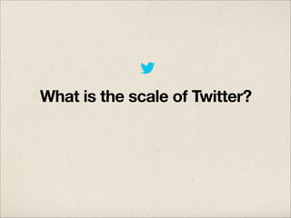 What is the scale of Twitter?

 