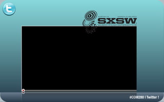 P.O. Box 4999 |
                                                                      T: 512.467.7979
                                                                      sxsw.com




STATISTICS FOR SXSW MUSIC 2011:
 • Music Festival Showcasing Acts: 2,098; International acts: 596 from 57 foreign coun
 • Music Festival Stages: 92
 • Music Festival Bands That Applied: 10,915
 • Music Conference Participants: 16,353 (from 53 foreign countries)
 • Music Conference Sessions: 181
 • Music Media in Attendance (approximate): 2,941
 • Auditorium Shores Stage Attendance over 3 days: 45,000
STATISTICS FOR SXSW INTERACTIVE 2011:
 • Interactive Conference Participants: 19,364 (from 63 foreign countries)
 • Interactive Conference Sessions: 935
 • Interactive Media in Attendance (approximate): 2,508
STATISTICS FOR SXSW FILM 2011:
 • Film Conference Participants: 13,409 (from 37 foreign countries)
 • Film Conference Sessions: 105

                                                  #COM280 | Twitter !
 • Films Screened: 140 Features; 153 Curated Shorts (from 4,911 Submissions)
 • Film Festival World Premieres: 66; North American Premieres: 15; US Premieres: 15
 
