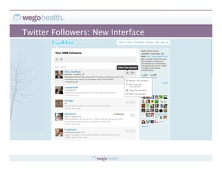 Twitter Followers: New Interface
 
