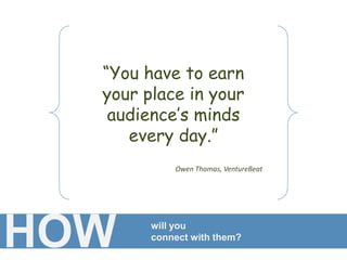 “Find the true believers.”Seth Godin