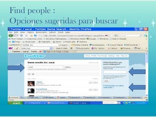Find people :Opcionessugeridasparabuscar