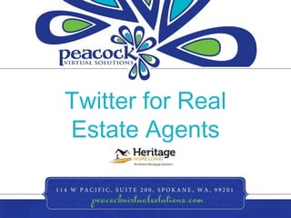 Twitter for Real
Estate Agents

 