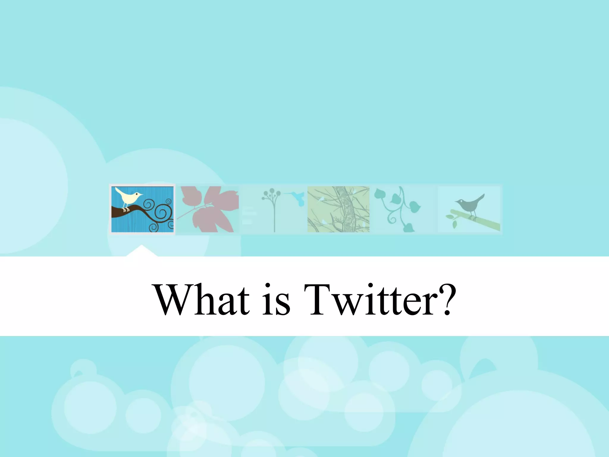 What is Twitter?
 