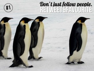 Don’t just follow people. Retweet & favourite

 