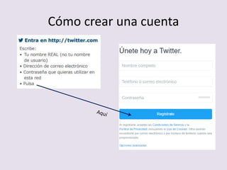 Cómo crear una cuenta
 