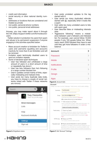 Basics


     • 	 credit card information                                • 	 User posts unrelated updates to the tag
     ...