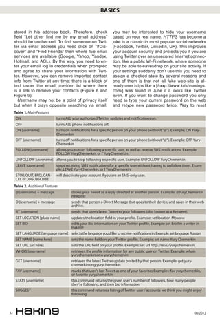 Basics


     stored in his address book. Therefore, check                    you may be interested to hide your username
...