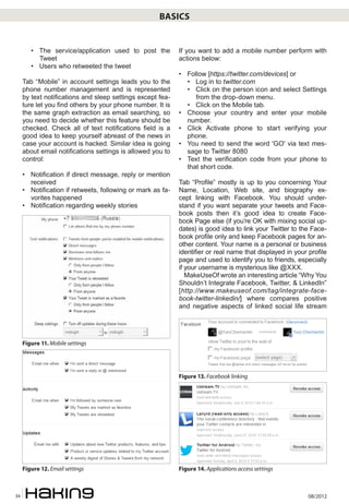 Basics


        • 	 The service/application used to post the          If you want to add a mobile number perform with
   ...
