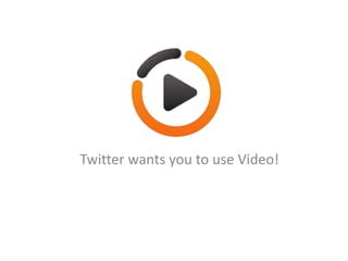 Twi$er	
  wants	
  you	
  to	
  use	
  Video!	
  	
  
	
  
 