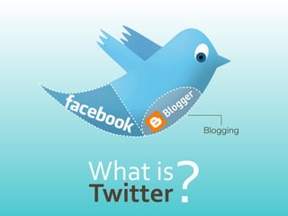 What	
  is
Twitter      ?
 