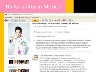 Hallyu status in Mexico
 