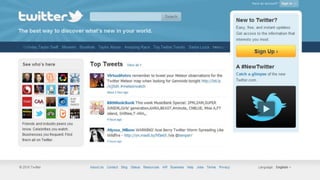 Twitter signup