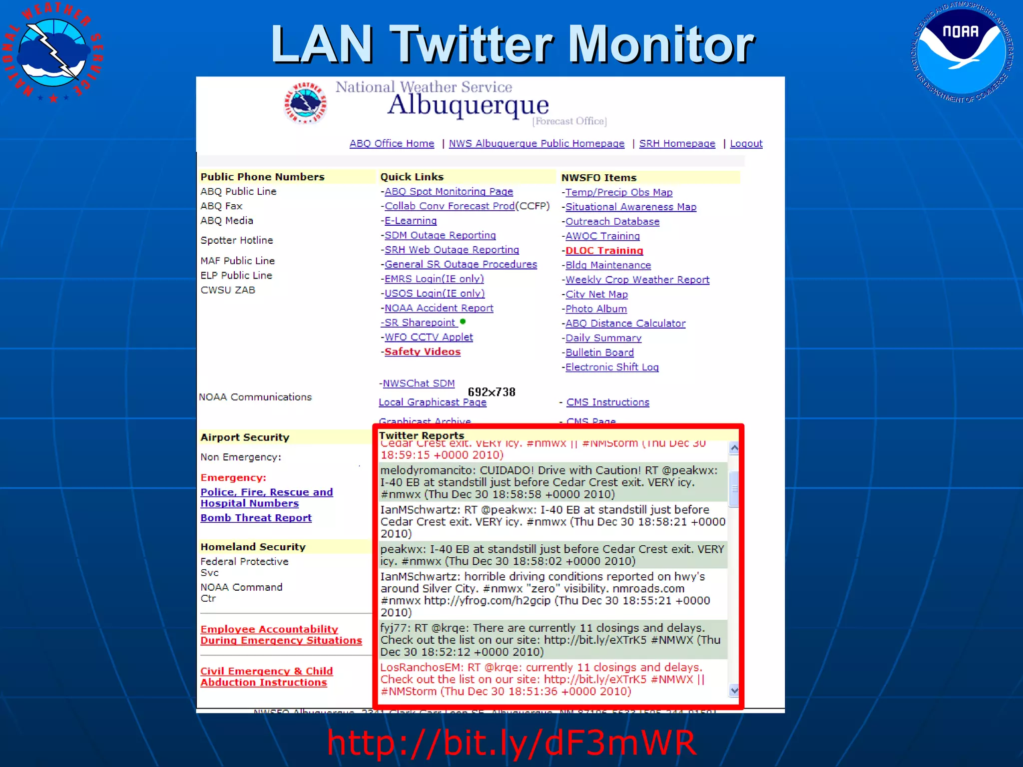 LAN Twitter Monitor http://bit.ly/dF3mWR 