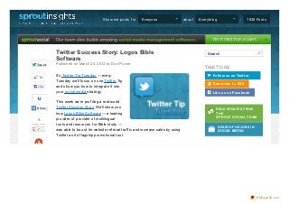 Twitter success story using daily deals