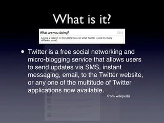 Understanding Twitter