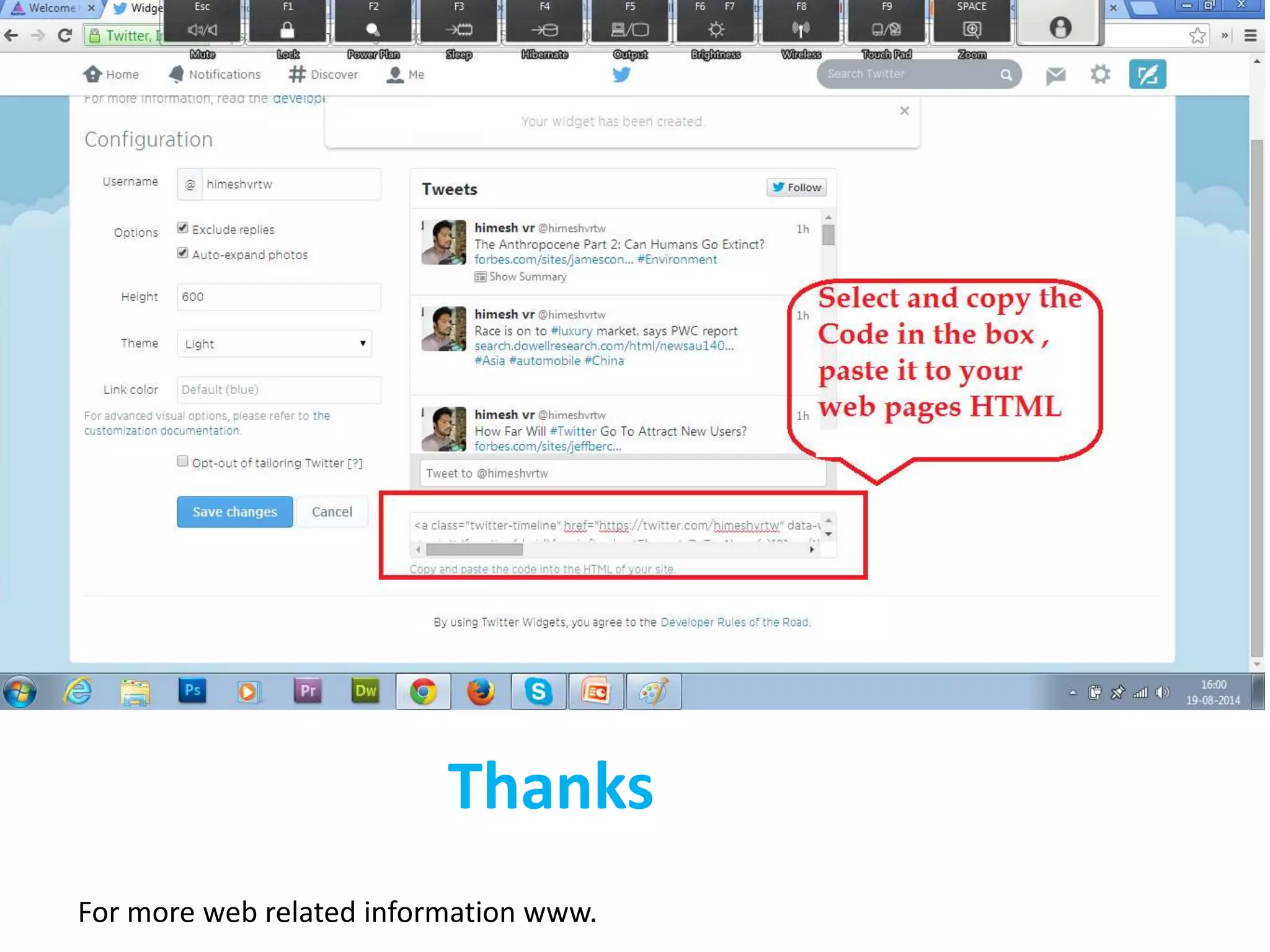 Thanks
For more web related information www.