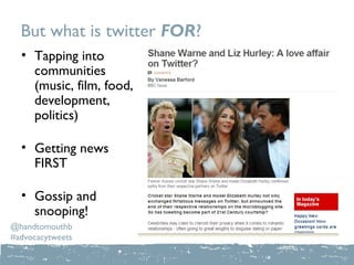Twitter Raining Twitter Training | PPT