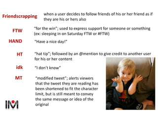 “Have a nice day!”HAND
“for the win”; used to express support for someone or something
(ex: sleeping in on Saturday FTW or...