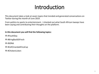 Twitter Trending Topics South Africa - June 2019 | PDF