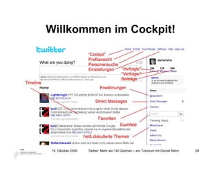 Willkommen im Cockpit!




19. Oktober 2009   Twitter: Mehr als 140 Zeichen – ein Tutorium mit Daniel Rehn   28
 