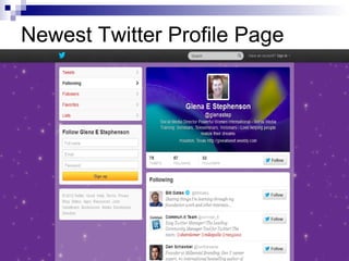 Newest Twitter Profile Page
 
