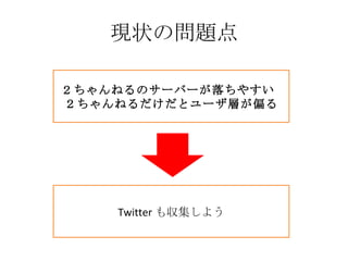 Twitter研究会資料 Twitterを可視化する