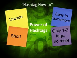 “Hashtag How-to”



    Power of
    Hashtags
 