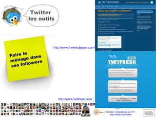 La fonction recherche dans twitter = nulle Je compare Recherche faite le   06 janvier 2010 http://www.webanalyticsworld.net/2010/01/10-twitter-powered-search-engines.html +  d’info 
