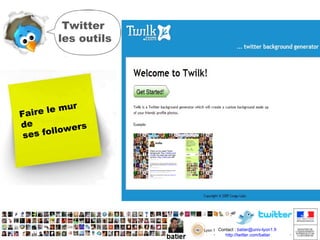 Twitter les outils Pour rechercher par liens http://topsy.com 