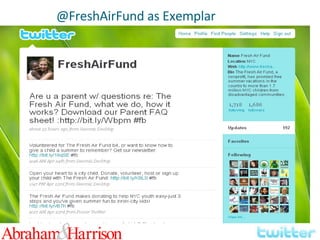 @FreshAirFund as Exemplar 