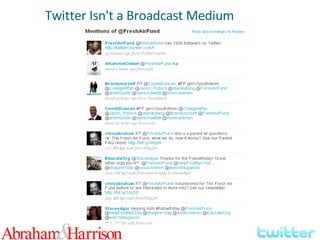 Twitter Isn't a Broadcast Medium 
