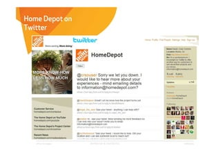 Home Depot on
Twitter




   Affect Strategies   PROPRIETARY & CONFIDENTIAL   6/26/2009
 