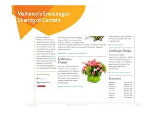 Mahoney’s Encourages
Sharing of Content




   Affect Strategies   PROPRIETARY & CONFIDENTIAL   6/26/2009
 