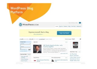 WordPress: Blog
Platform




   Affect Strategies   PROPRIETARY & CONFIDENTIAL   6/26/2009
 
