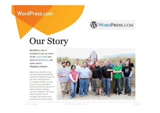 WordPress.com




   Affect Strategies   PROPRIETARY & CONFIDENTIAL   6/26/2009
 