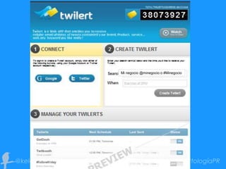 Mi negocio @minegocio o #Minegocio
 