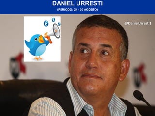 DANIEL URRESTI
(PERIODO: 24 - 30 AGOSTO)
@DanielUrresti1
 