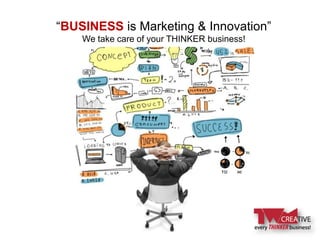“BUSINESS is Marketing & Innovation”
We take care of your THINKER business!

 