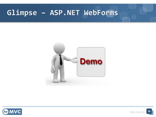 http://mvc.tw
Glimpse – ASP.NET WebForms
56
 