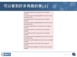 http://mvc.tw
可以看到許多有趣的事(2)
14
 
