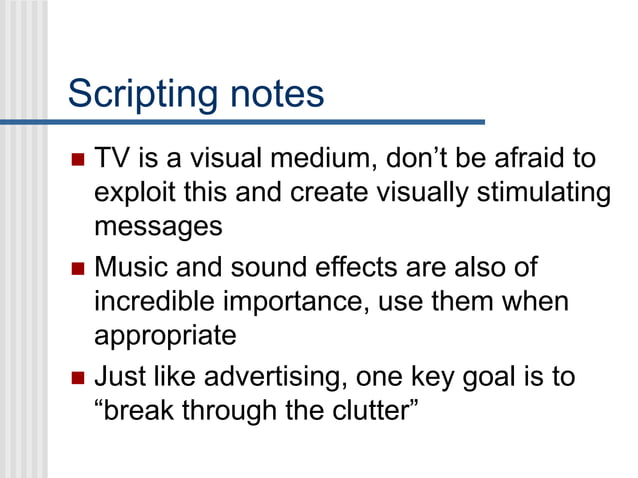 Example of Two-Column Script