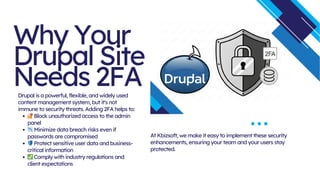 Enhancing Drupal Security with Two-Factor Authentication (2FA) | PDF