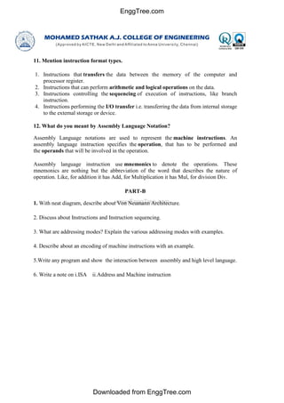 Digital Principles and computer Organisation important 2 mark Questions ...