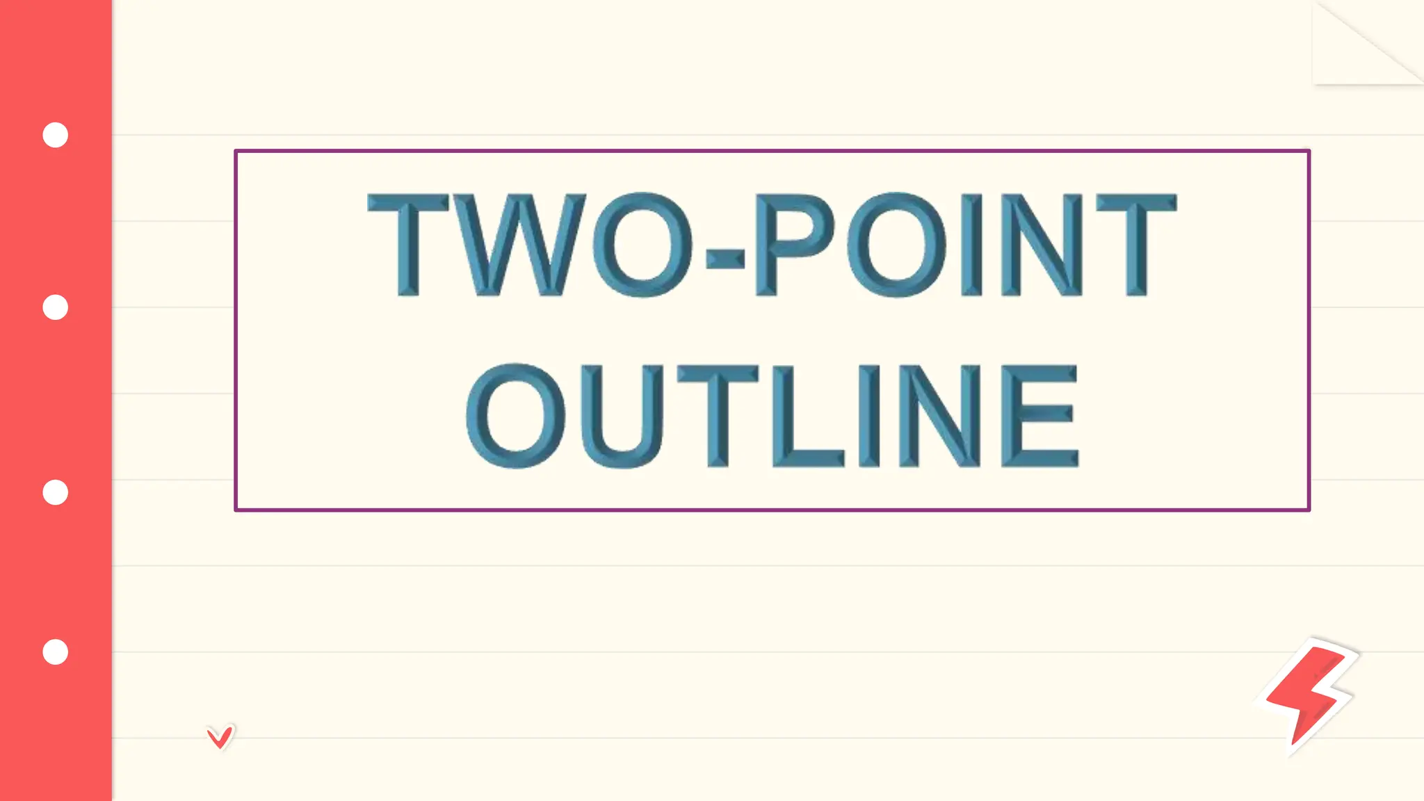 two-point outline_powerpoint presentation | PPTX