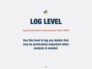 Django best practices for logging and signals | PPT