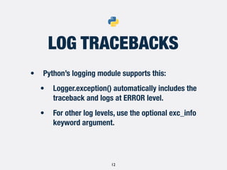 Django best practices for logging and signals | PPT
