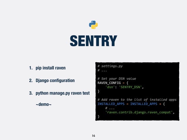 Django best practices for logging and signals | PPT