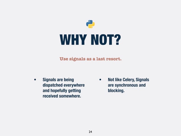 Django best practices for logging and signals | PPT